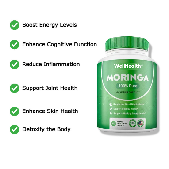 WellHealth® Moringa Powder Capsules