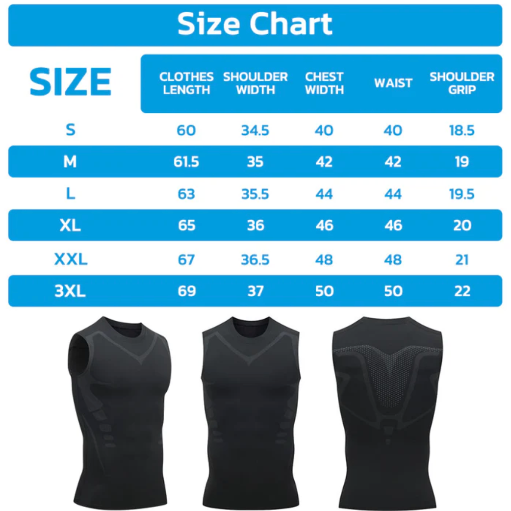 Sugoola™ Tourmaline posture corrector T-shirt MENIONIC -