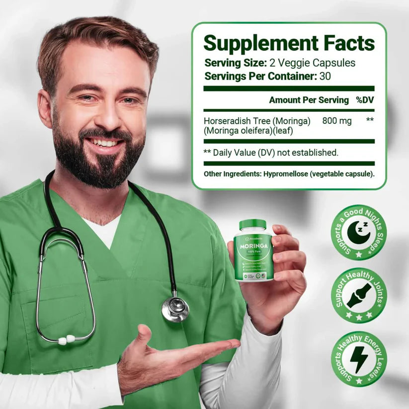 WellHealth® Moringa Powder Capsules