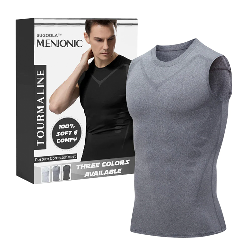 Sugoola™ Tourmaline posture corrector T-shirt MENIONIC -