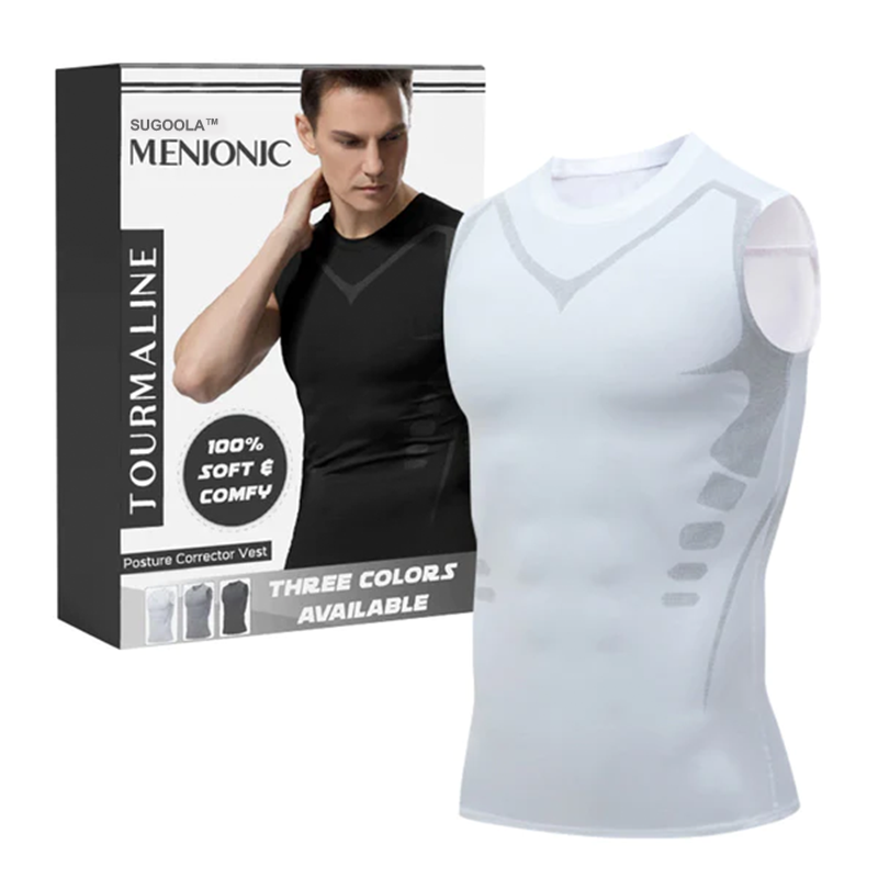 Sugoola™ Tourmaline posture corrector T-shirt MENIONIC -