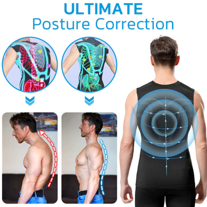 Sugoola™ Tourmaline posture corrector T-shirt MENIONIC -