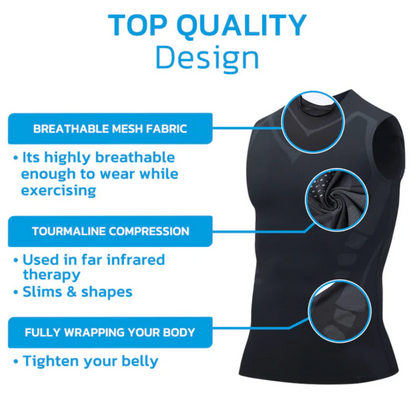 Sugoola™ Tourmaline posture corrector T-shirt MENIONIC -